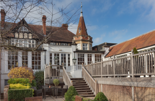 Chesford Grange outdoor terrace'